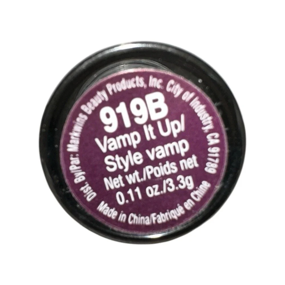 Wet n Wild Lipstick 919B Vamp It Up Semi Matte Cream Finish Longwear Lipstick